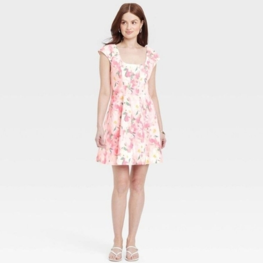 A New Day - Floral Mini Dress
